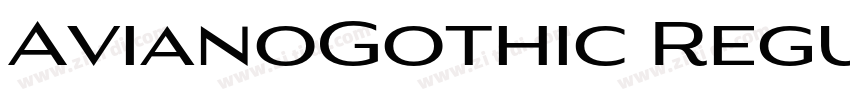 AvianoGothic Regular字体转换